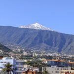 Puerto de la Cruz. Widok na wulkan Del Teide