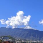 Puerto de la Cruz. Widok na wulkan Del Teide